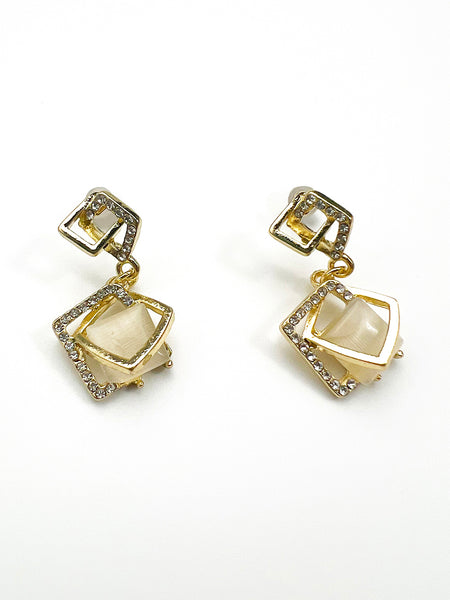 Samsara Rectangle Drop Earrings