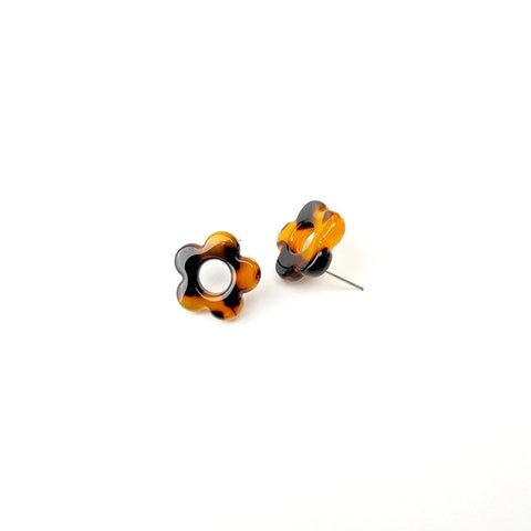 Hollow Flower Tiny Earrings Studs
