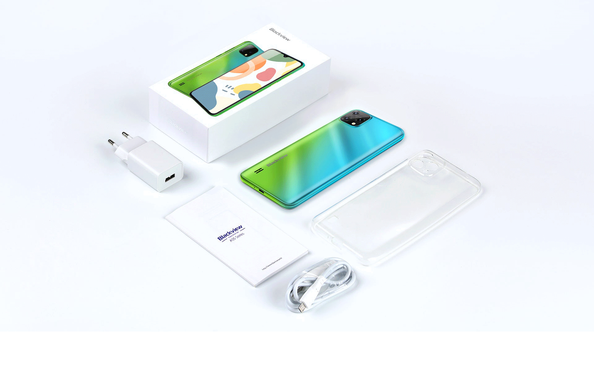 Blackview A55 6.528’’ HD+ Display Quad Core 4280mAh 4G Smartphone