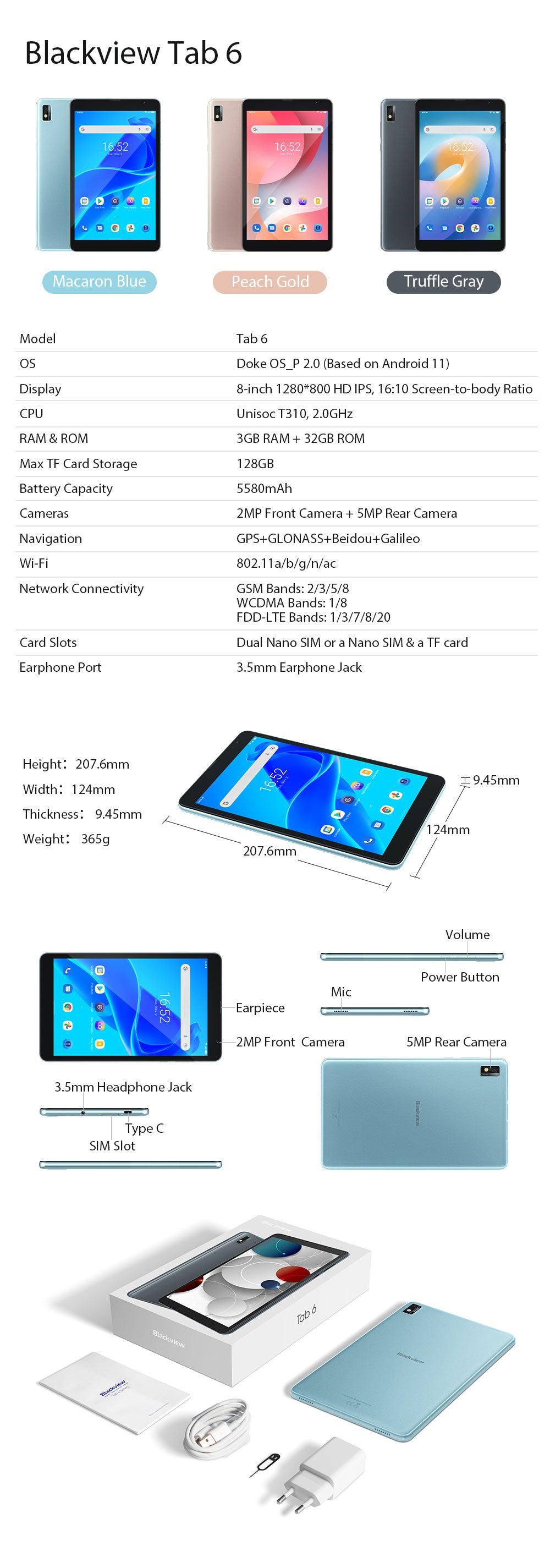 Blackview Tab 6 Specifications, User Reviews, Comparison