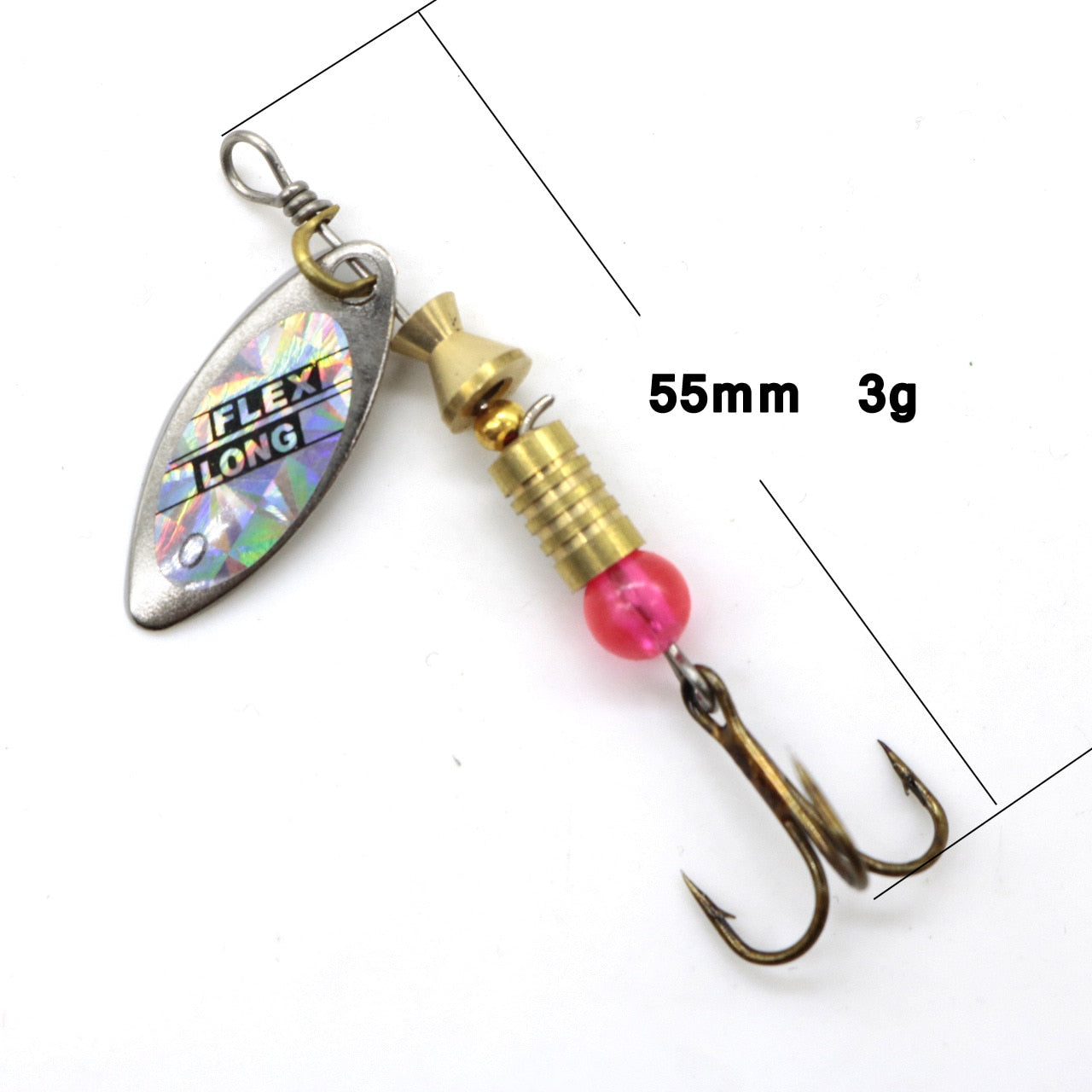 Metal Spoon Spinner Fishing Lure 10pcs Set