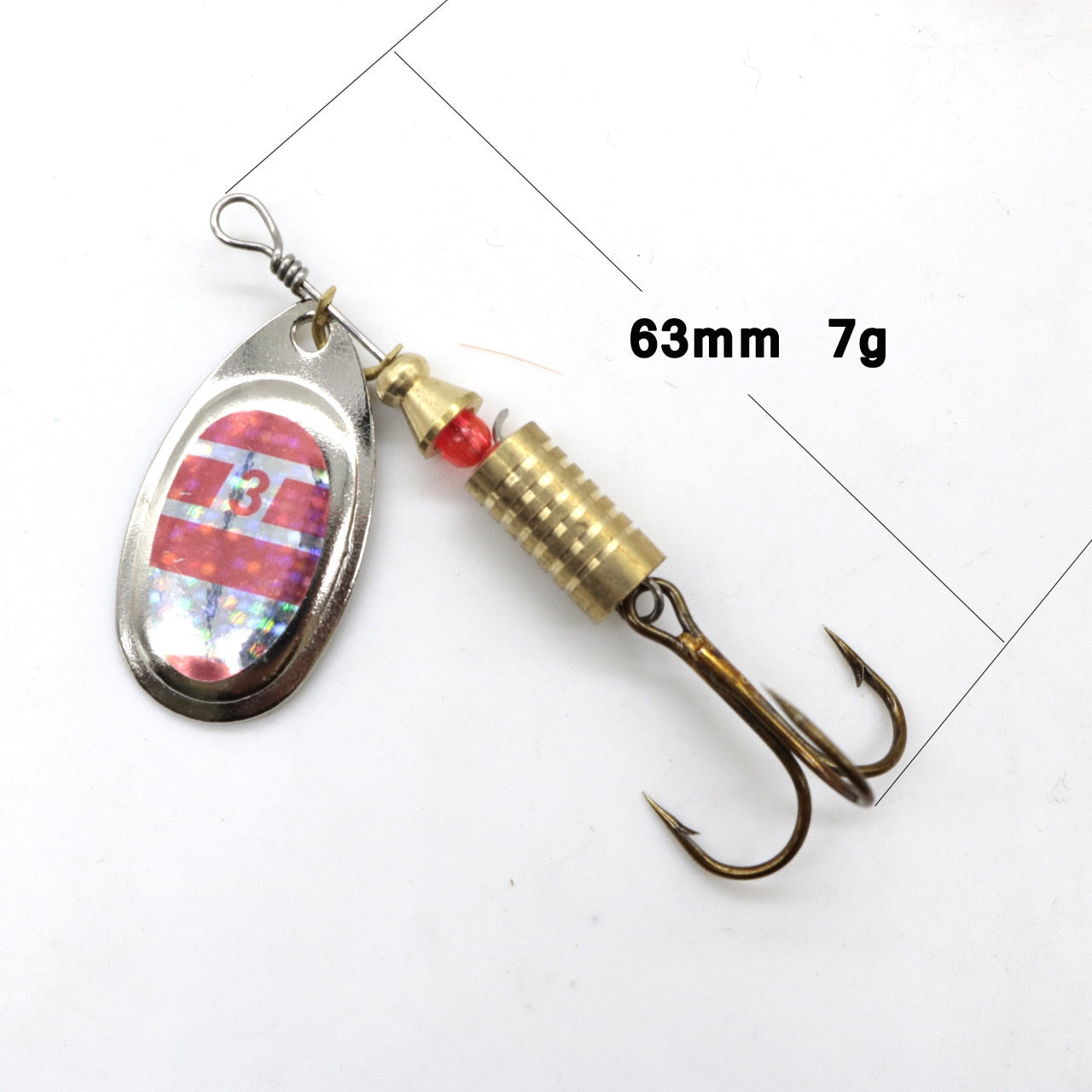 Metal Spoon Spinner Fishing Lure 10pcs Set