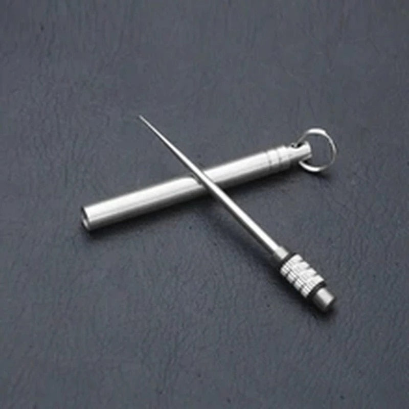 Titanium  Multi-Purpose Toothpick Bottle