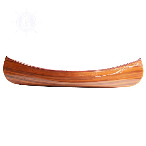 Wooden Canoe with Ribs, 6-Feet for Display
