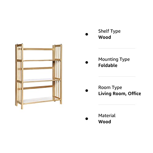 Casual Home 3-Shelf Folding Stackable Bookcase (27.5