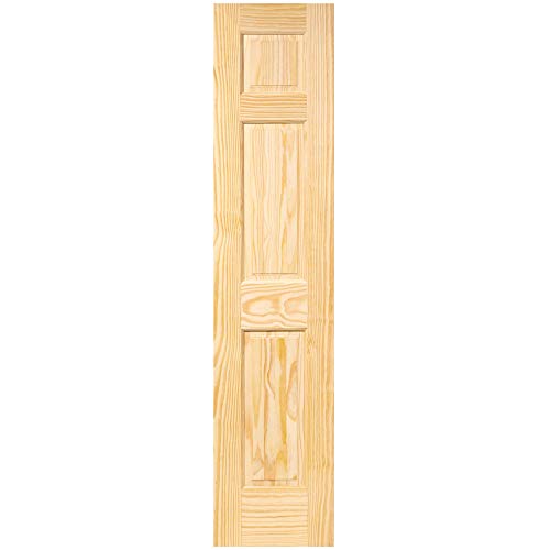 6-Panel Solid Pine Interior Door Slab (18x80)