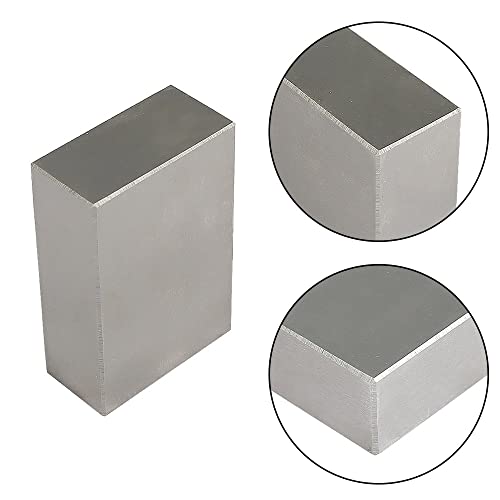 findmall 1 x 2 x 3 Inch Blocks Matched Pair No Holes Hardened Steel Accuracy Ground Machinist 123 Blocks Set Up Blocks Fit for Accuracy Grinding Layouts