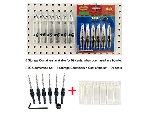 FTG USA Countersink Drill Bit Set 6 Pc #6 (9/64