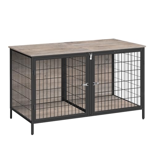 MAHANCRIS Dog Crate Furniture for 2 Dogs, 43.3