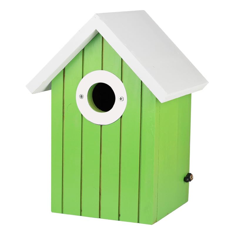 Cedar Bluebird House, Wooden Hanging Bird House for Outside, 1.5