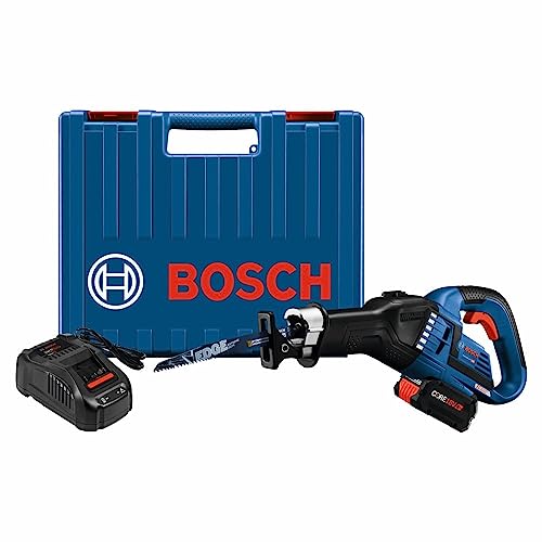 BOSCH GSA18V-125K14A 18V EC Brushless 1-1/4 In.-Stroke Multi-Grip Reciprocating Saw Kit with (1) CORE18V? 8 Ah High Power Battery