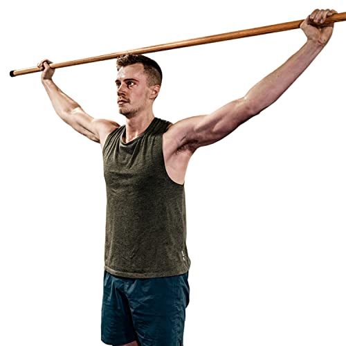 Bamboo Stick for Walking, Balance, Strength Training, Stretching & Added Mobility, Length 78 INCH