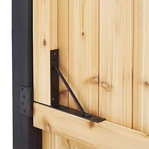 GoldOrcle Anti Sag Gate Kit Heavy Duty No Sag Kit for Wooden Gate Fence with a Gate Latch