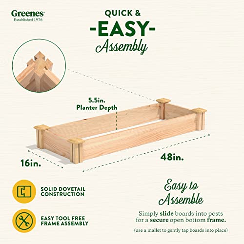 Greenes Fence Premium Cedar Raised Garden Bed, 16