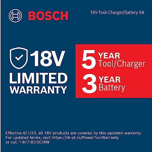 BOSCH GXL18V-260B26 18V 2-Tool Combo Kit with 1/2 In. Hammer Drill/Driver, 1/4 In. and 1/2 In. Two-In-One Bit/Socket Impact Driver, (1) CORE18V 8 Ah Battery and (1) CORE18V 4 Ah Battery