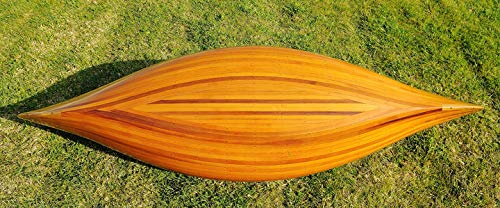 Wooden Canoe with Ribs, 6-Feet for Display