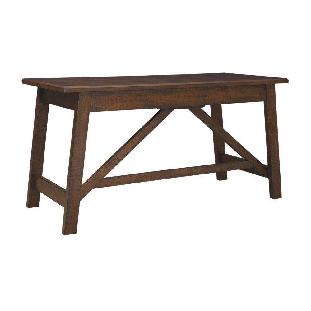 Signature Design by Ashley Baldridge Rustic Home Office Desk, Distressed Brown