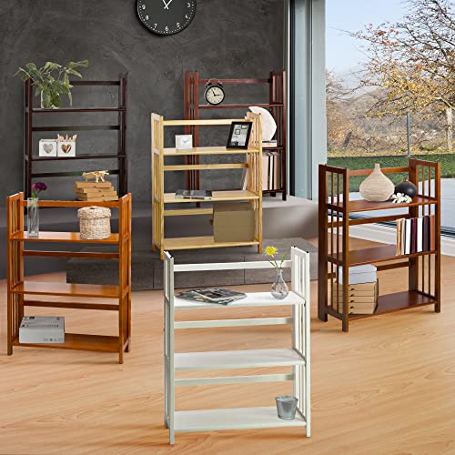Casual Home 3-Shelf Folding Stackable Bookcase (27.5
