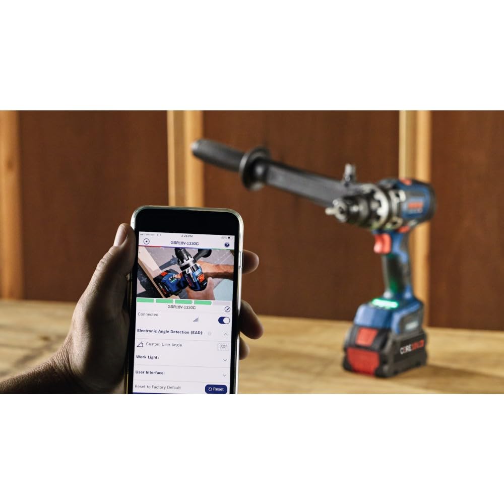 BOSCH GSR18V-1330CB14 PROFACTOR? 18V Connected-Ready 1/2 In. Drill/Driver Kit with (1) CORE18V? 8 Ah High Power Battery