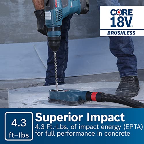 BOSCH GBH18V-34CQN PROFACTOR? 18V Connected-Ready SDS-plus? Bulldog? 1-1/4 In. Rotary Hammer (Bare Tool)