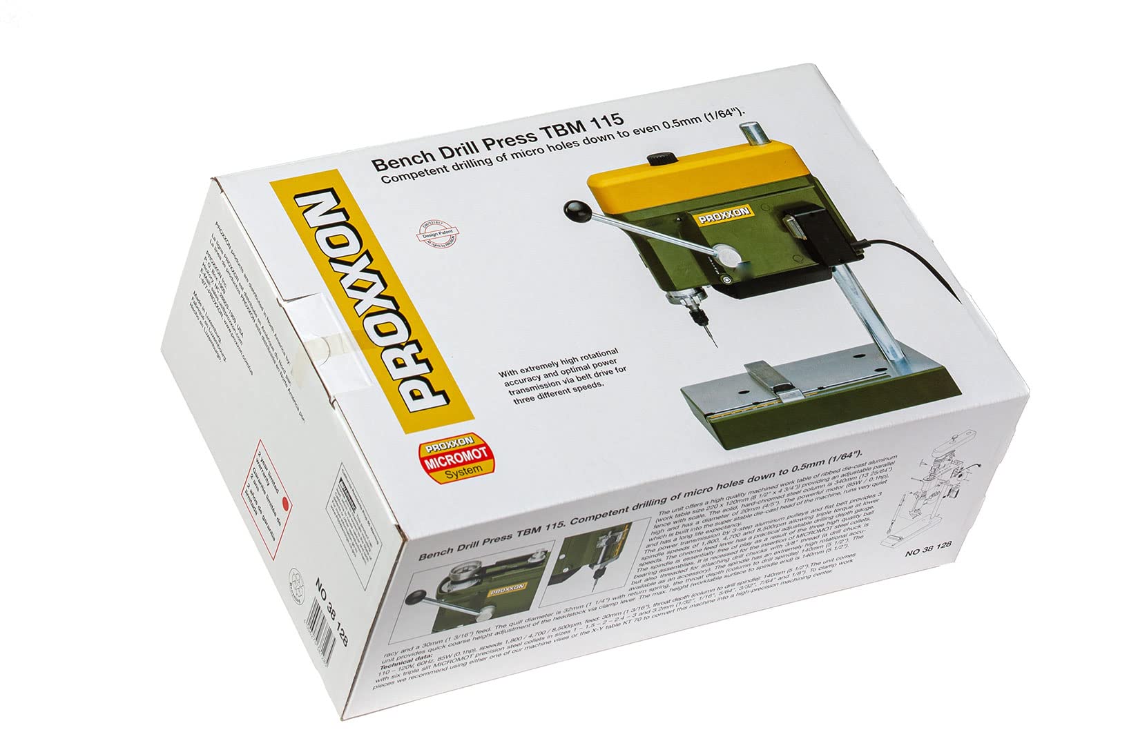 PROXXON Bench Drill Press TBM 115, 38128 , Green