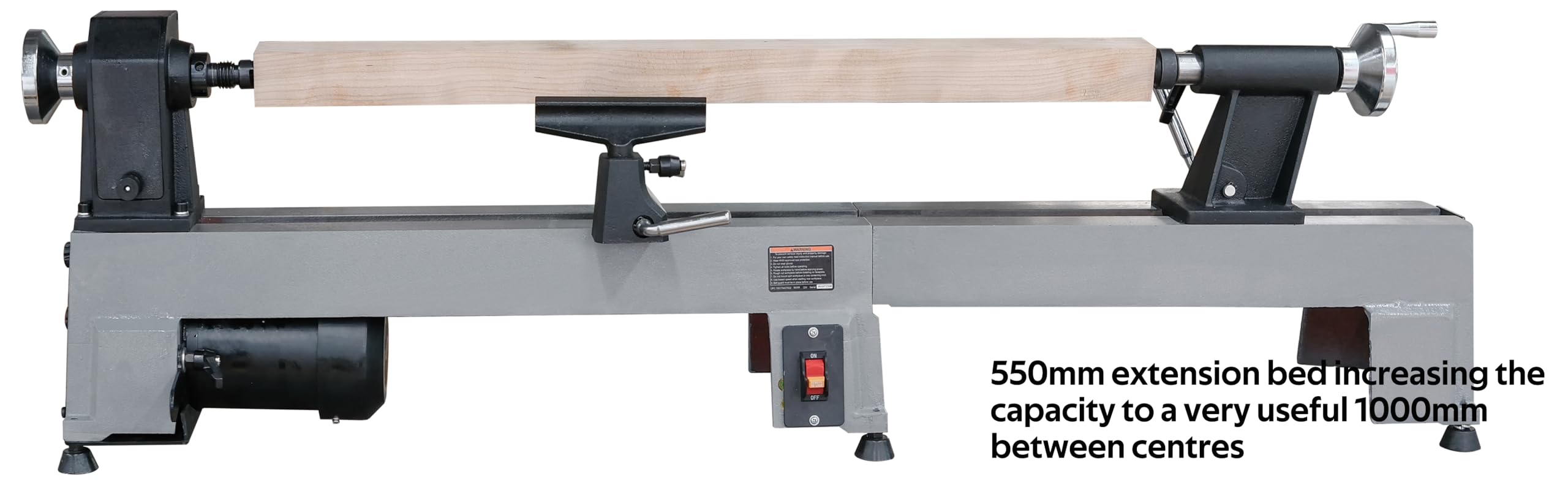 BMWOOD Extension Bed for Woodturning Lathe, Compatible with Harbor Freight Central Machinery 10