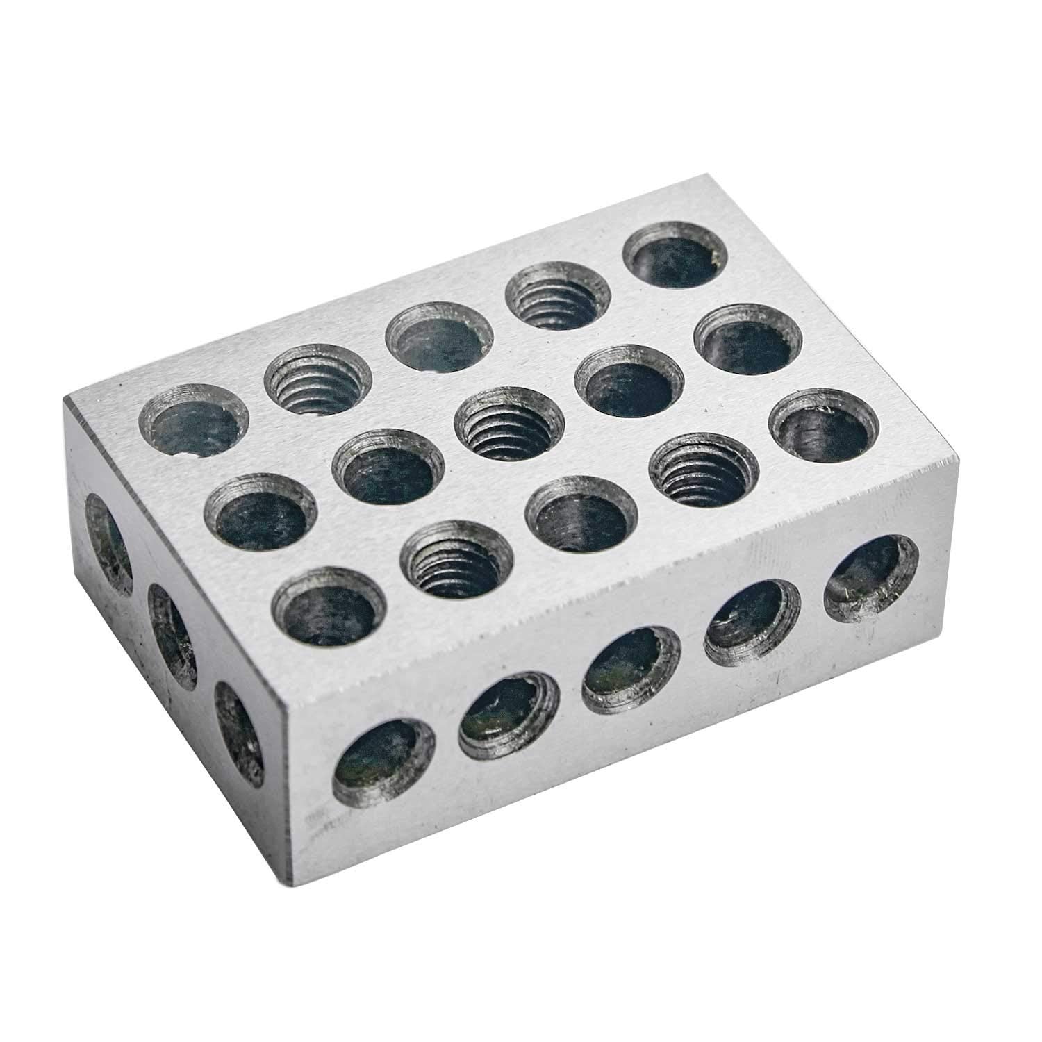 HFS (R) 1 Pair 123 Blocks 1-2-3 Ultra Precision .0002 Hardened Steel with 23 Holes