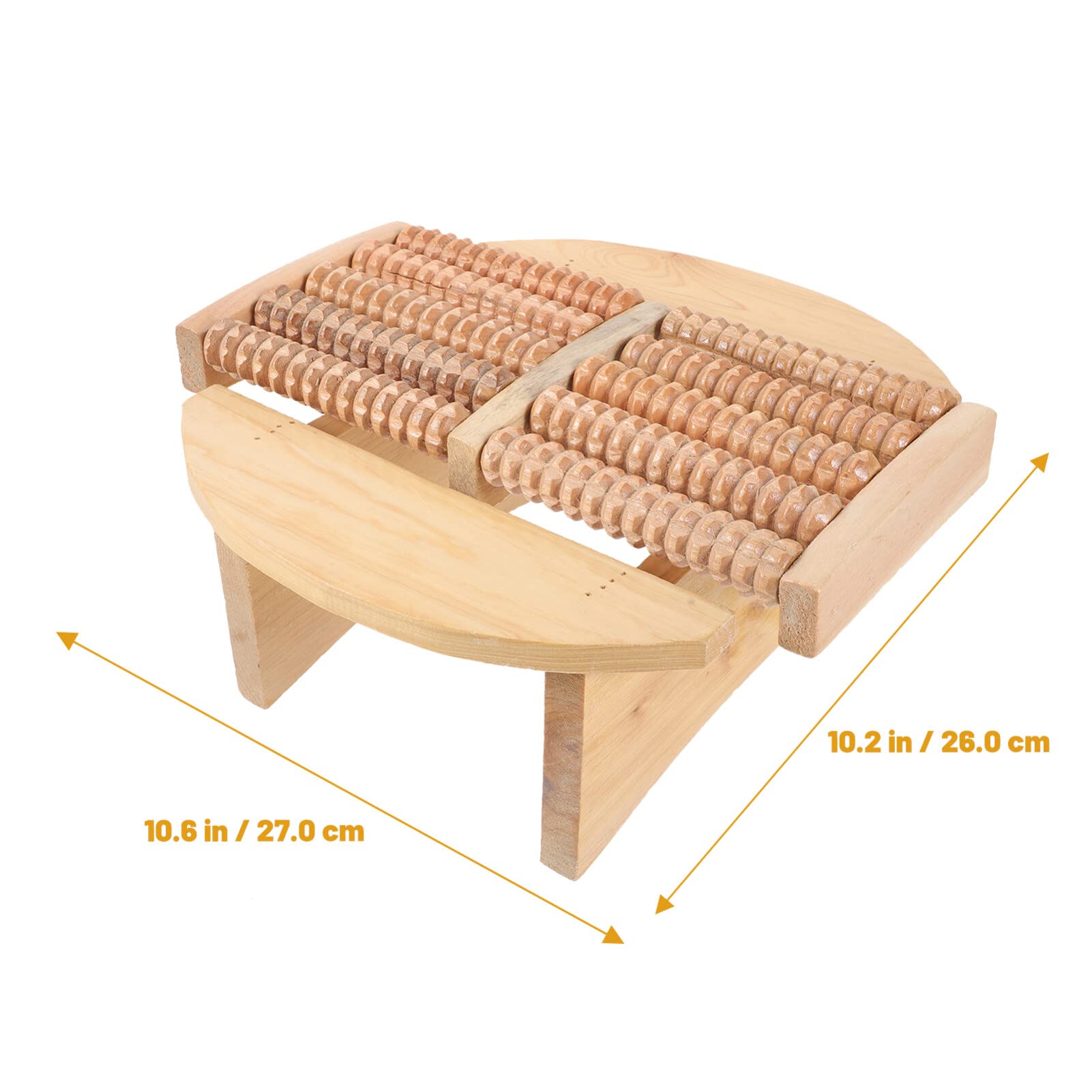 Feet Massager Sauna Stool Solid Foot Rest Under Desk Footrest Wood Massage Tools