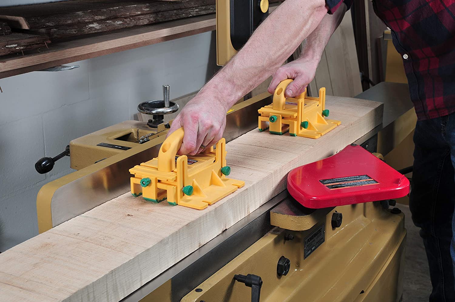 MICROJIG GRR-RIPPER GR-100 3D Adjustable Table Saw Pushblock, 2-Pack, Yellow