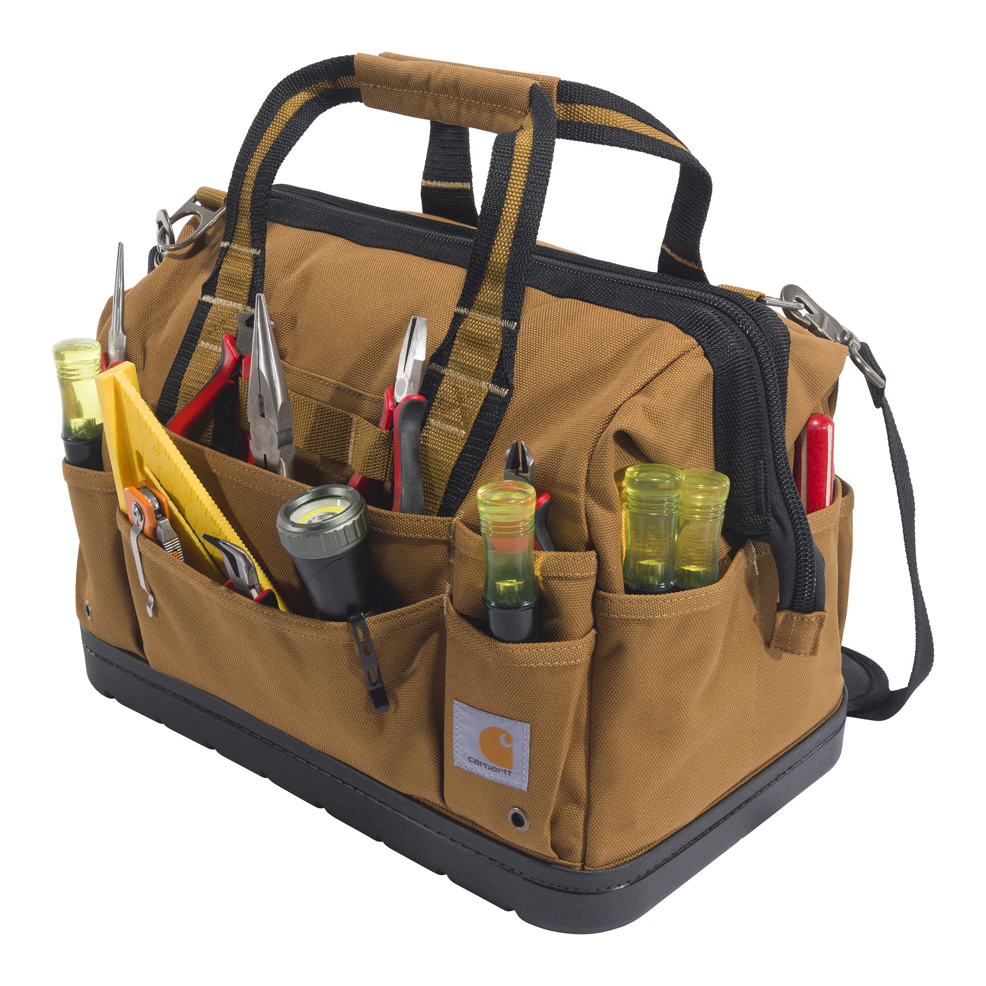 Carhartt Legacy Tool Bag 16-Inch w/ Molded Base, Carhartt Brown