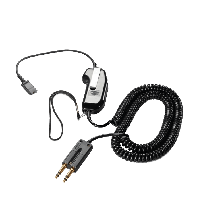 Plantronics SHS1890-25 PTT Amplifier (25 ft Coil Headset Cord) 60825-325 aka 8K7U0AA or 60825-25
