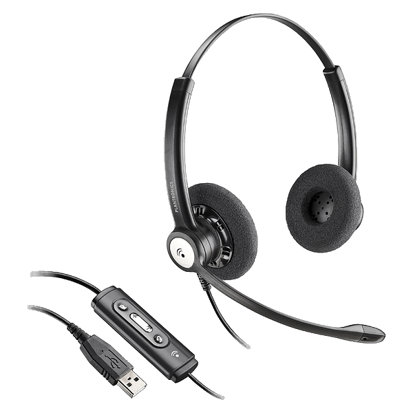 Plantronics Entera USB HW121N - Standard Biaural	202257-01