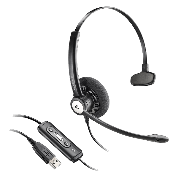 Plantronics Entera USB HW111N - Microsoft Monaural	202238-01