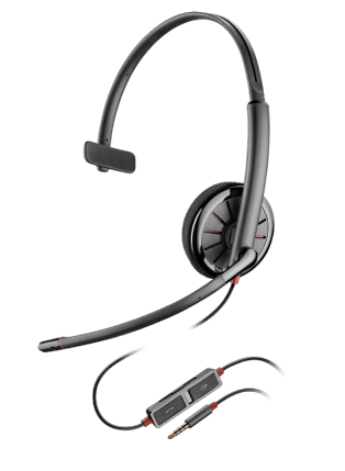 BLACKWIRE 215/225 CORDED HEADSET WITH 3.5 MM CONNECTION