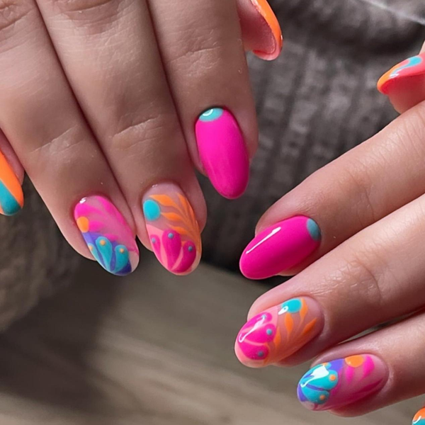 Bright Colors Press on Nails