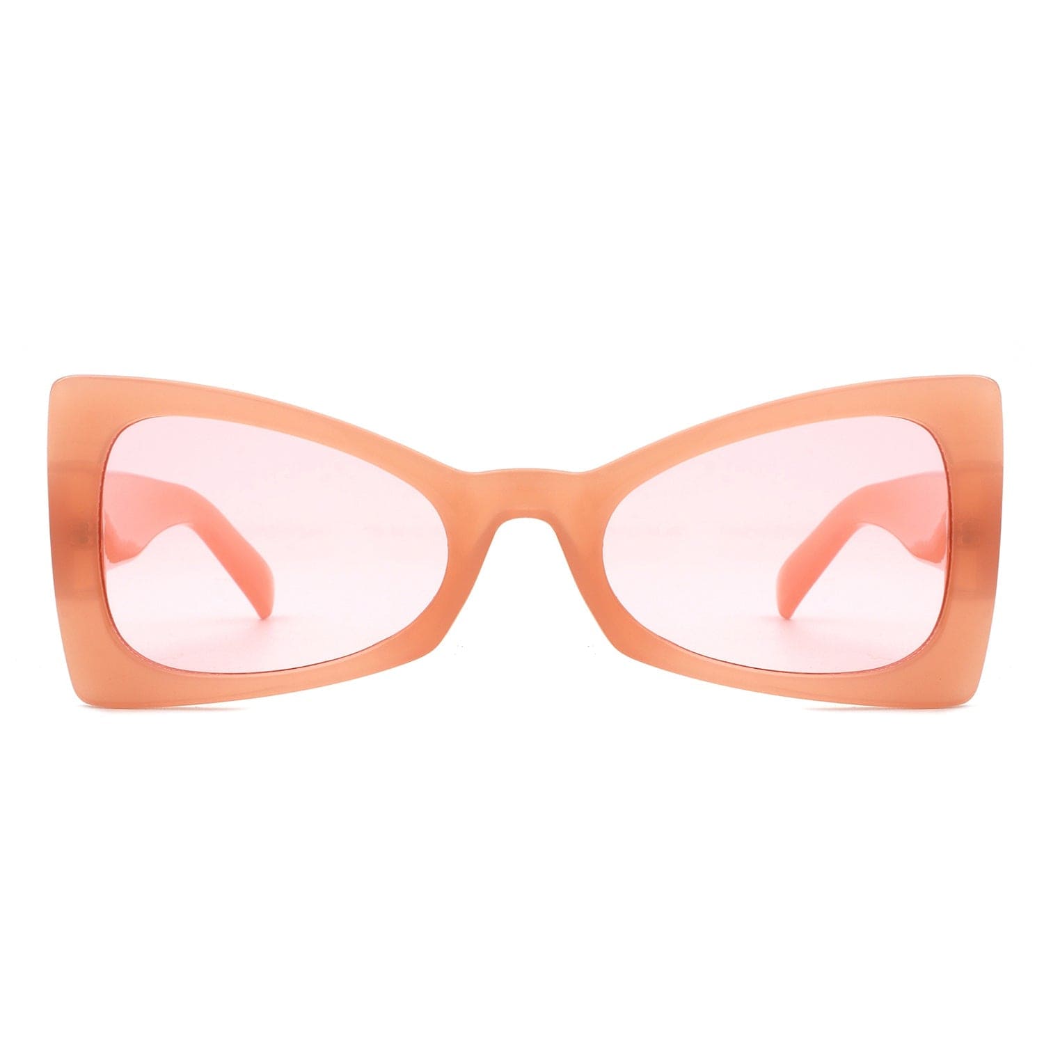 Bellavia - Triangle Retro Cat Eye High Pointed Tinted Fashion Sunglasses