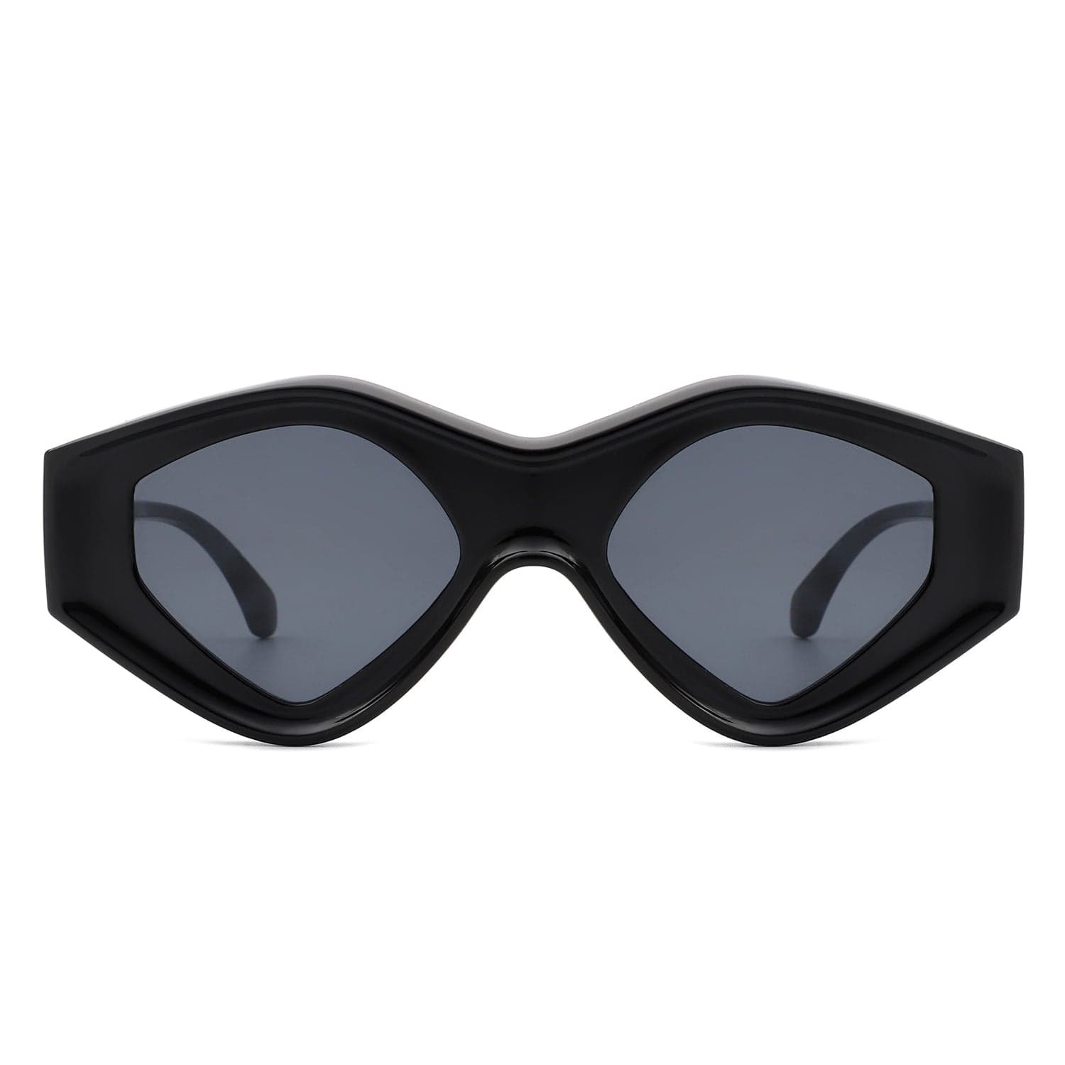 Rosedawn - Futuristic Square Retro Chunky Irregular Geometric Sunglasses