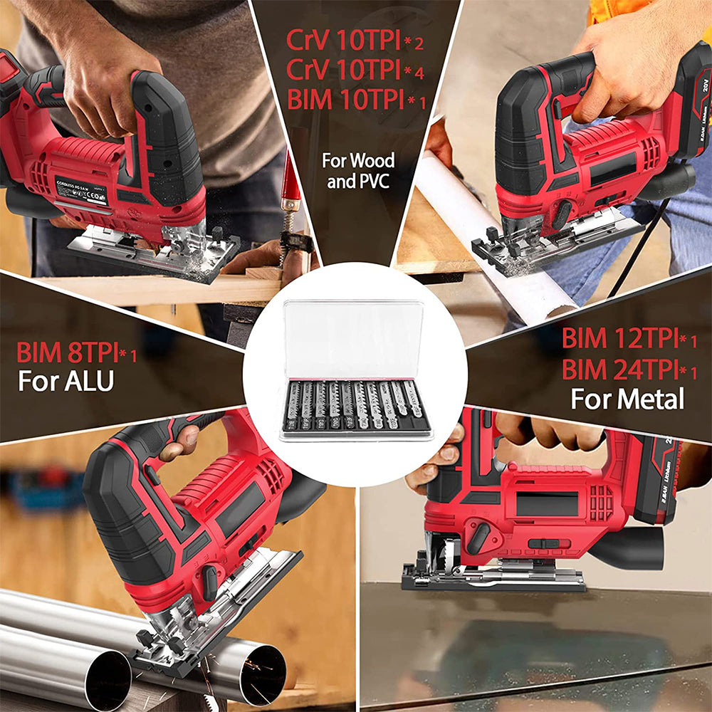 20V Cordless Jigsaw for Woodworking with 4 Orbital Settings