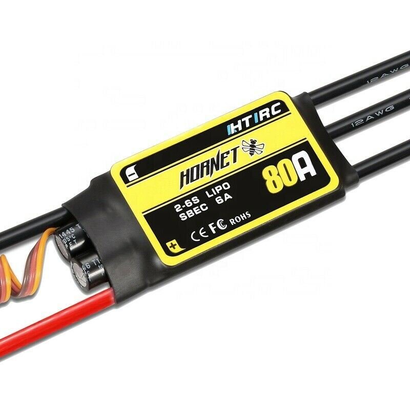 HTIRC Hornet 80AMP Brushless ESC for RC Monster Plane FPV Drone Heli Fixed Wing