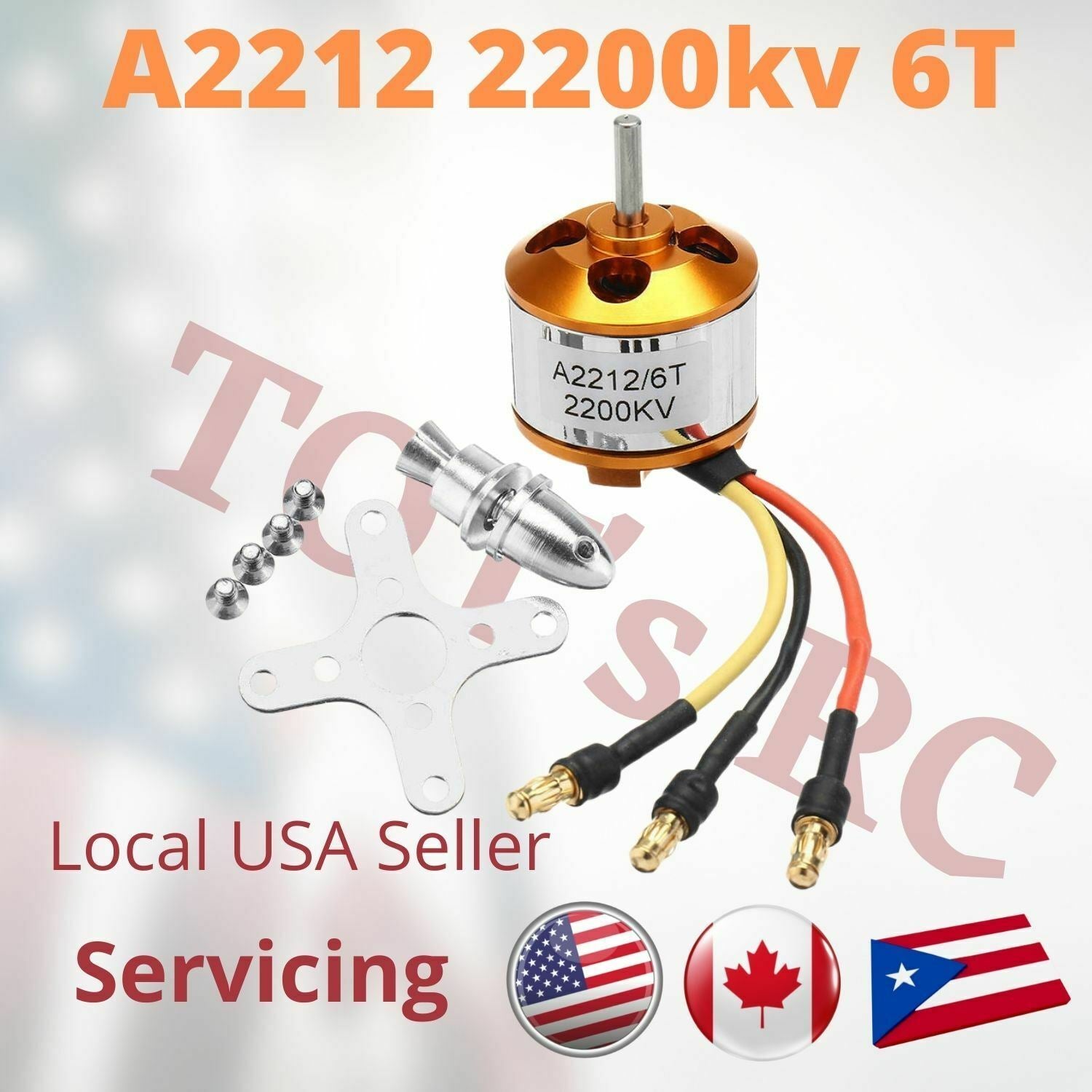 A2212 1000kv 1400kv 2200kv Outrunner Brushless Motor