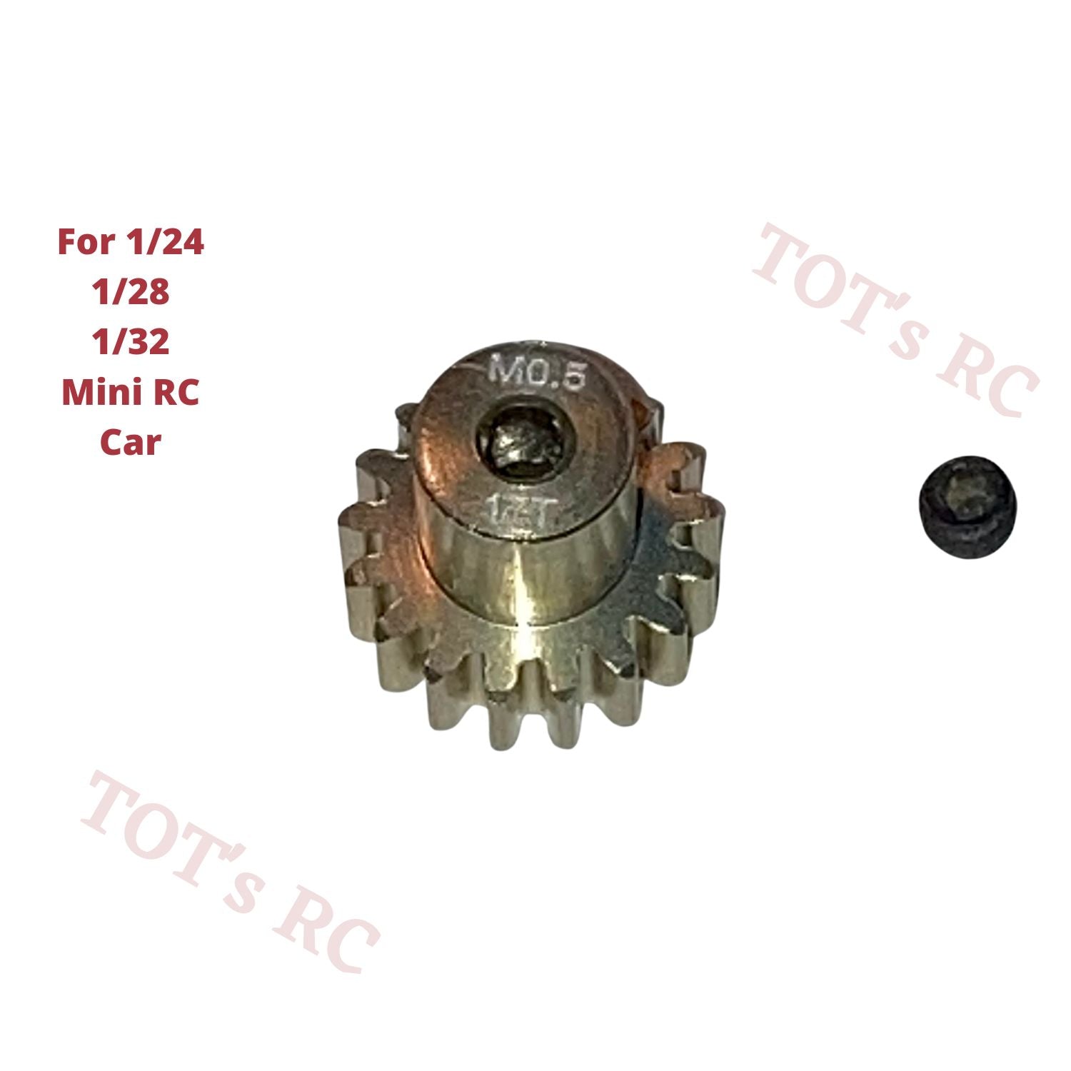 Surpass Hobby Rocket RC Pinion Gear M0.5 13T-25T 2.0MM Shaft For 1410 1525 motor