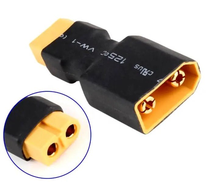 2pk XT90 Male to XT60 Female Lipo Adapter