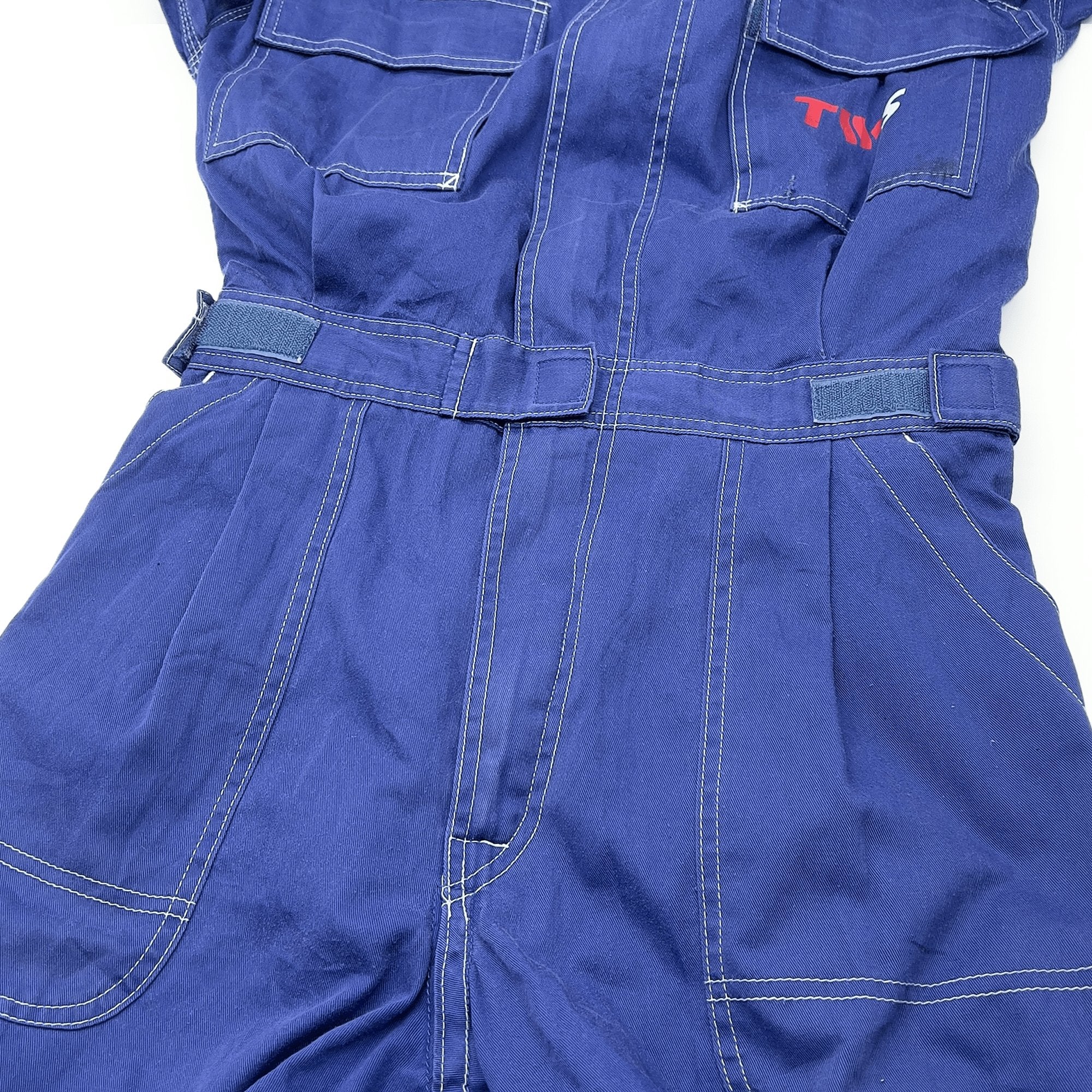 Retro JDM Japan TWS Toyota Weins Group Service Coveralls Tsunagi Blue