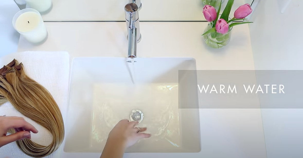 How to Wash Clip-In Hair Extensions