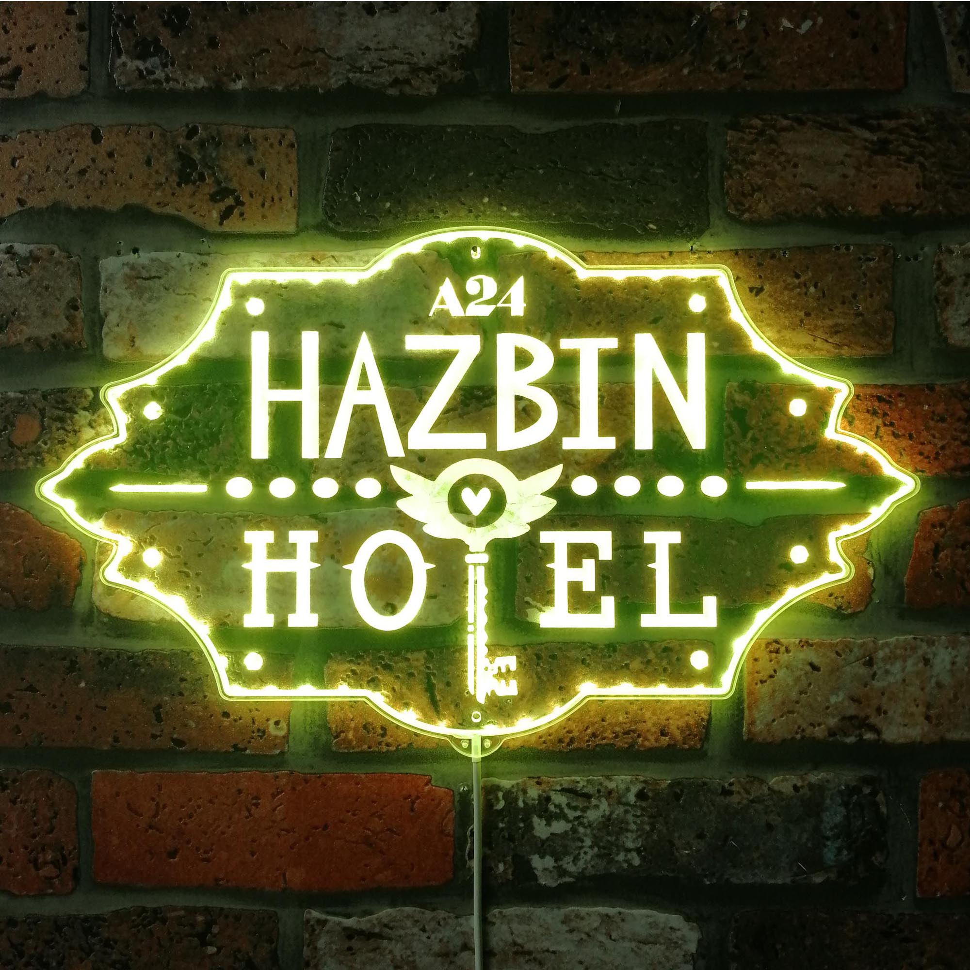 Hazbin Hotel Dynamic RGB Edge Lit LED Sign