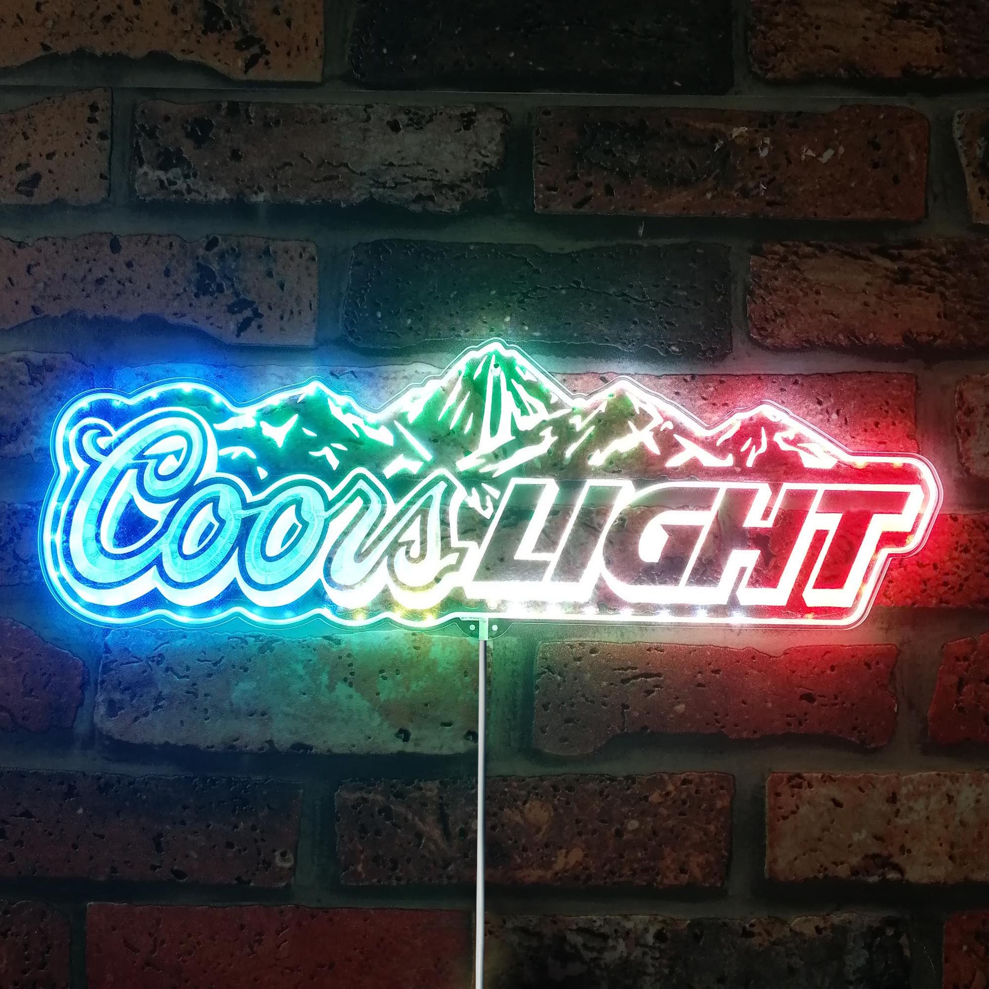 Coors Light Bar RGB Edge Lit LED Sign