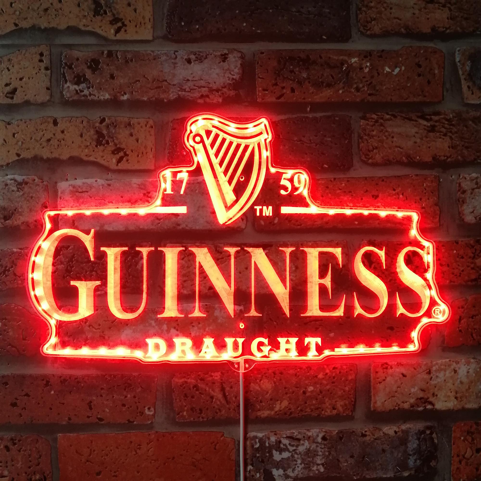 Guinness Draught Dynamic RGB Edge Lit LED Sign