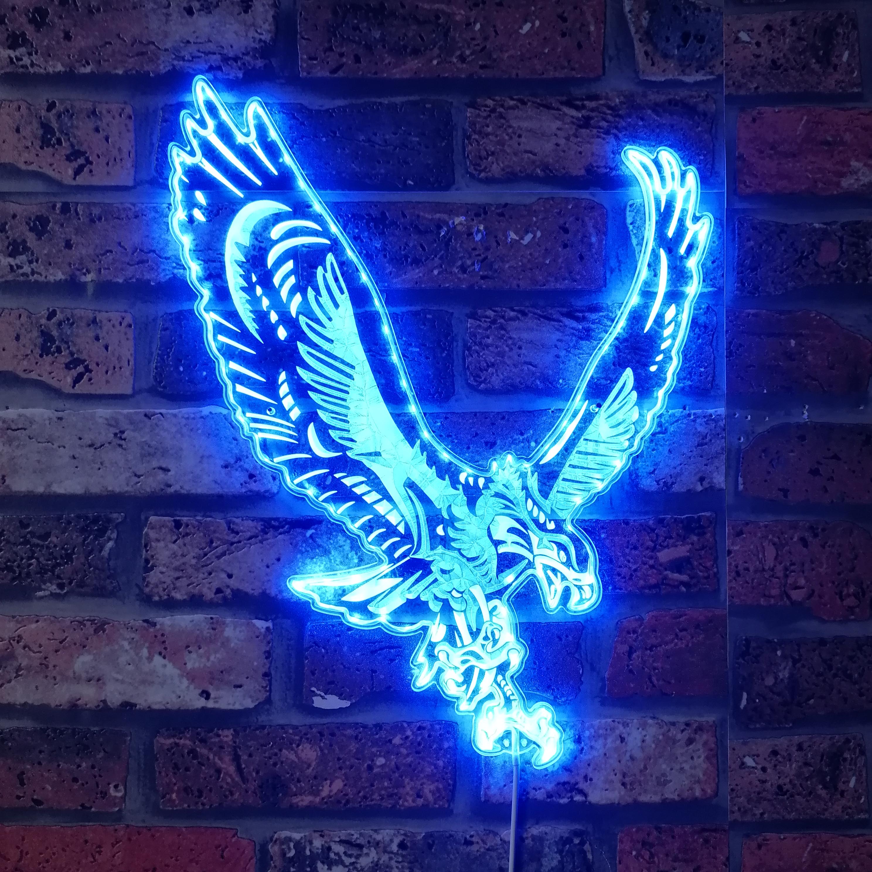 Eagles Dynamic RGB Edge Lit LED Sign