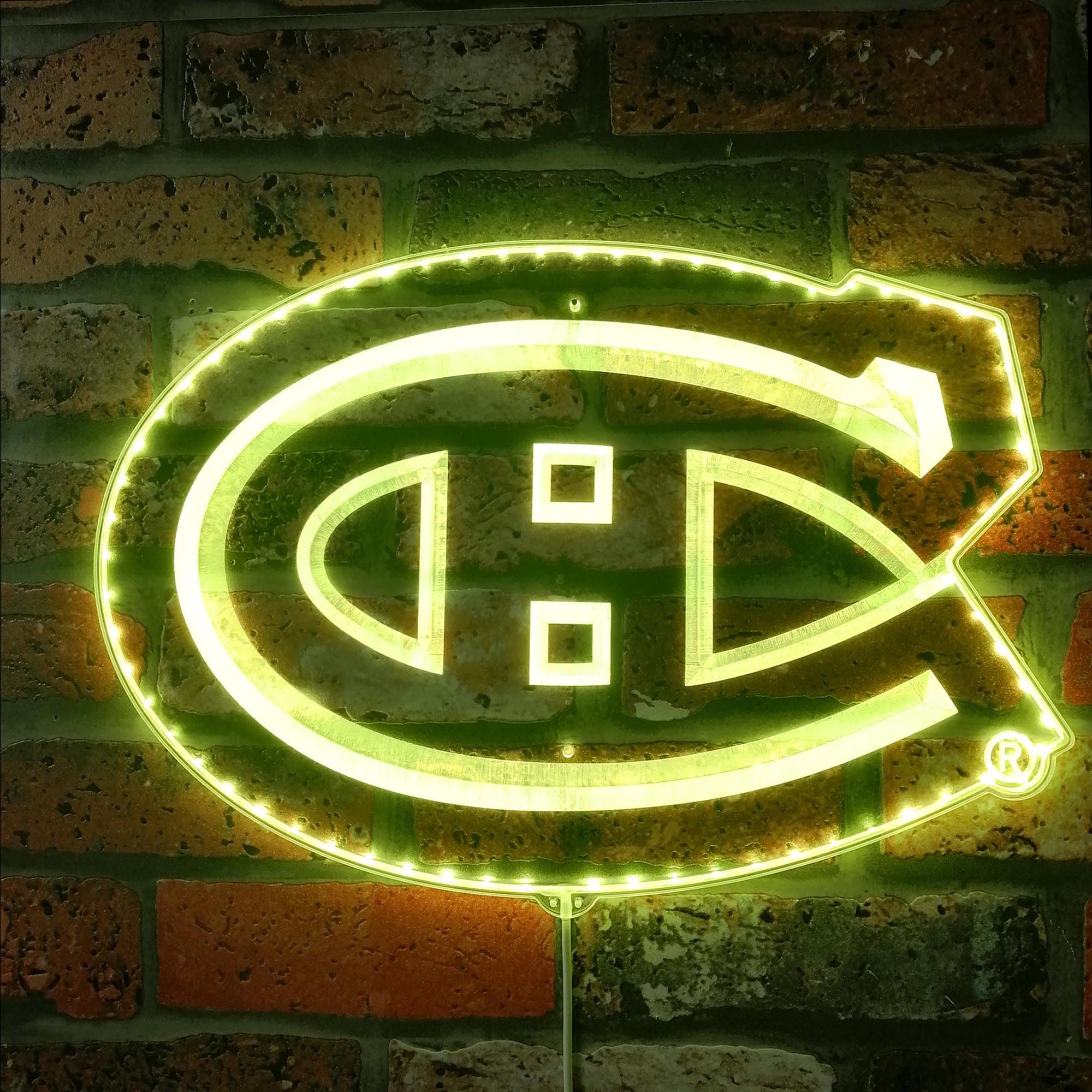 Montreal Canadiens Dynamic RGB Edge Lit LED Sign