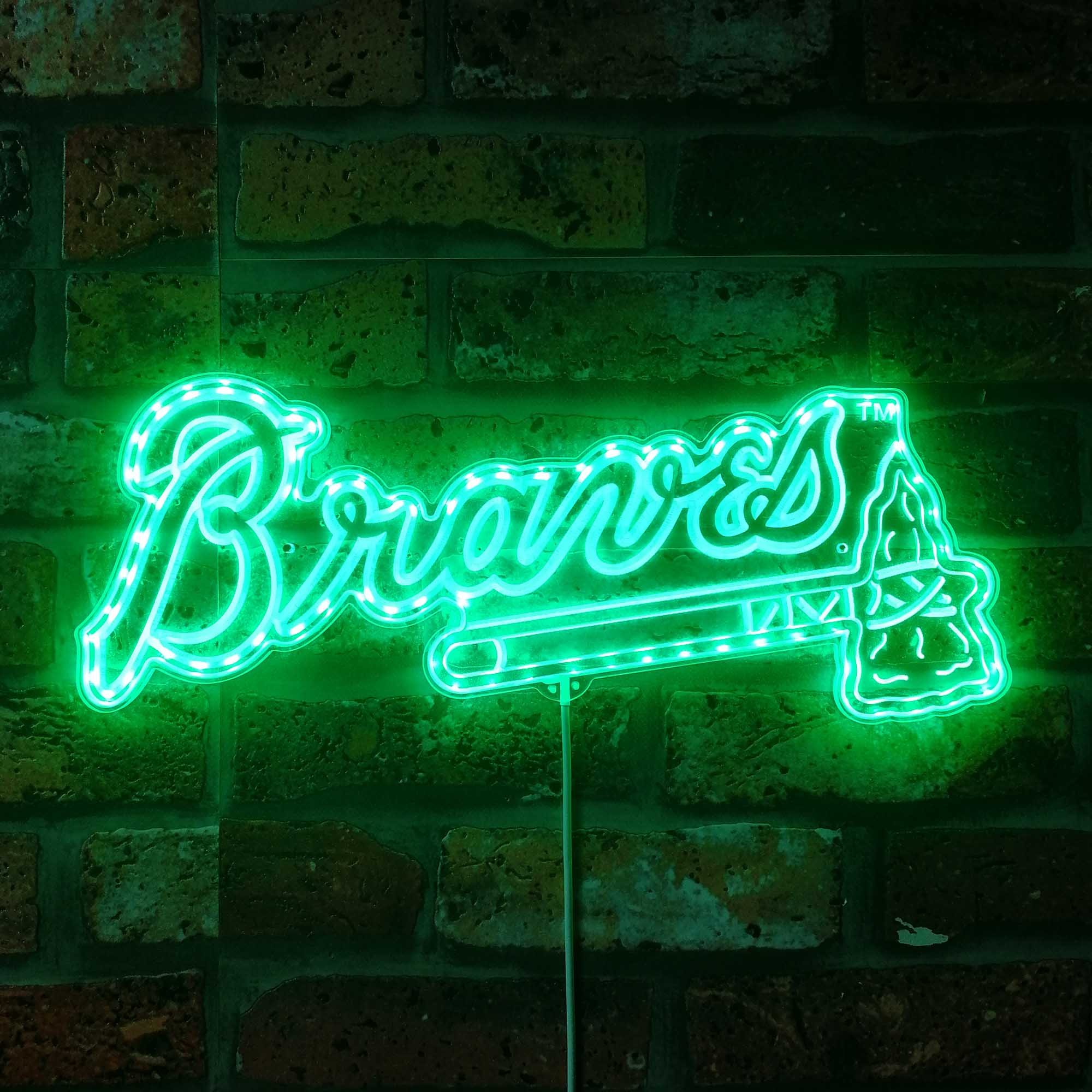 Atlanta Braves Dynamic RGB Edge Lit LED Sign